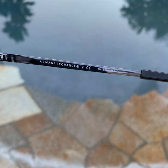 Armani Exchange AX2002 Shiny Gunmetal & Black Aviator Unisex Sunglasses - Picture 5 of 11